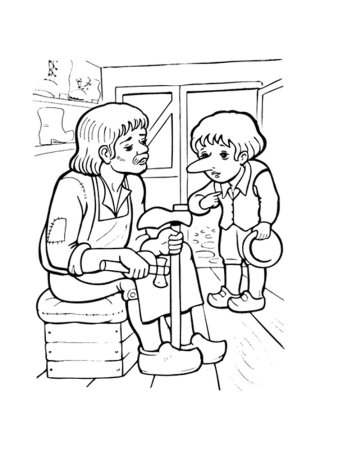 Гауф карлик нос раскраска