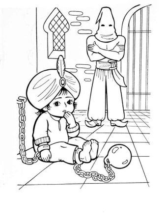 Гауф карлик нос раскраска