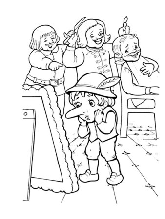 Карлик нос раскраска