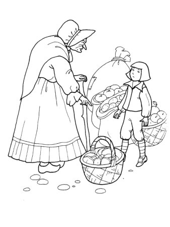 Гауф карлик нос раскраска