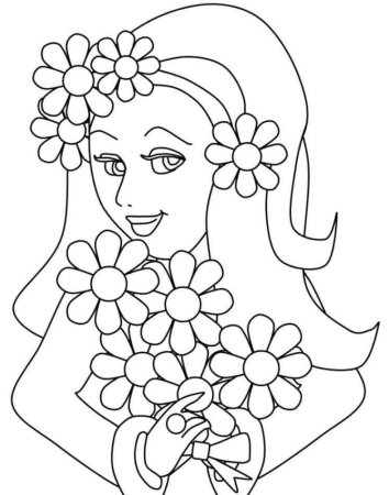 Мама раскраска для детей