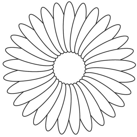 Красивые ромашки для раскрашивания небольшие