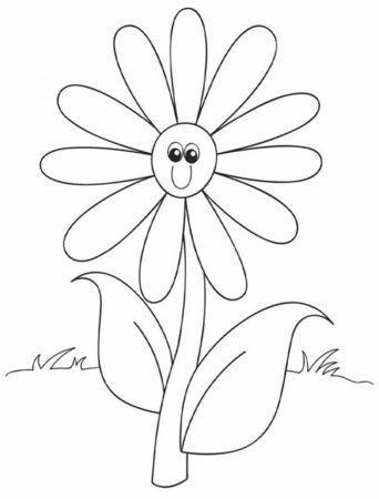 Ромашка раскраска для детей