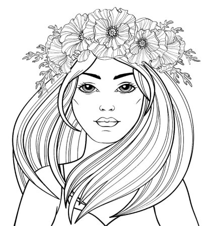 Фея осени раскраска