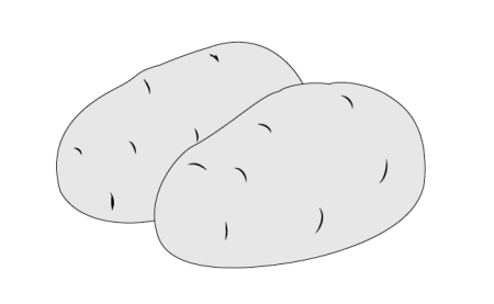 Картофель раскраска для детей