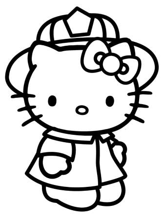 Хелло Китти раскраска
