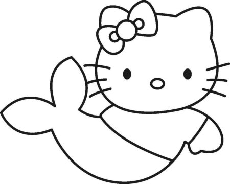 Hello kitty рисунок раскраска (42 фото)