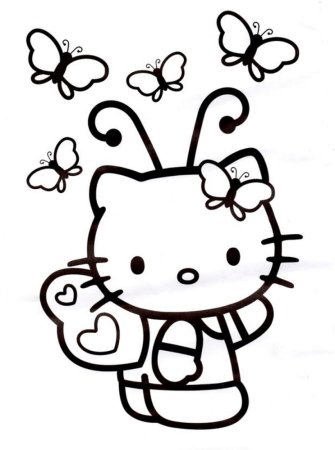 Раскраски Хелло Китти антистресс