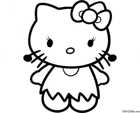 Трафарет Китти