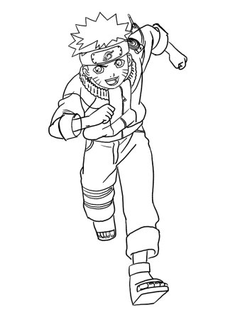 Разукрашки для мальчиков Наруто