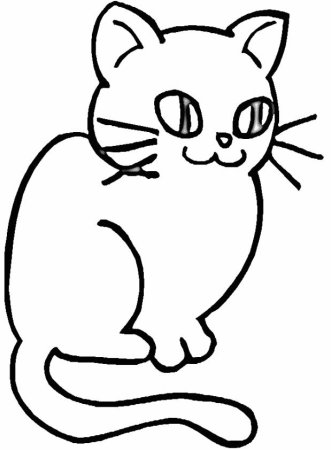 Кошка рисунок для детей