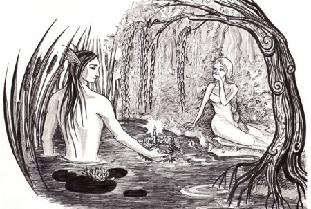 Иван Купала рисунок карандашом