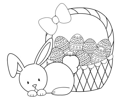 Раскраска Пасха для детей