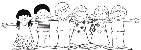 Хоровод раскраска для детей