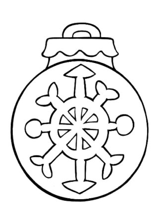 Новогодние шары раскраска
