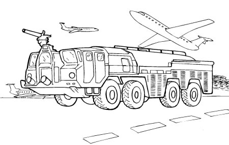 Раскраска военные машины