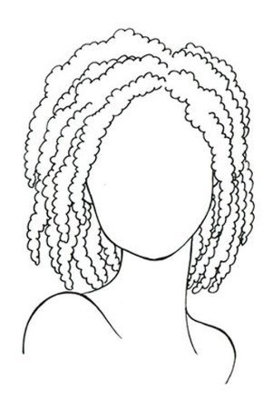 Контур лица для рисования для детей