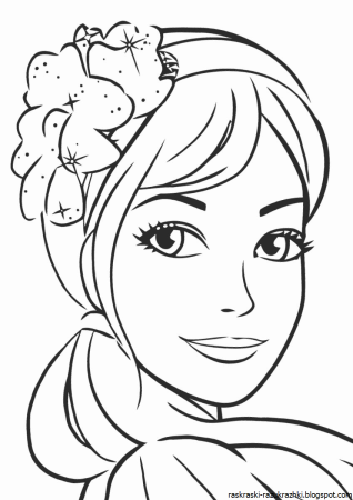 Раскраска дорисуй лицо для детей