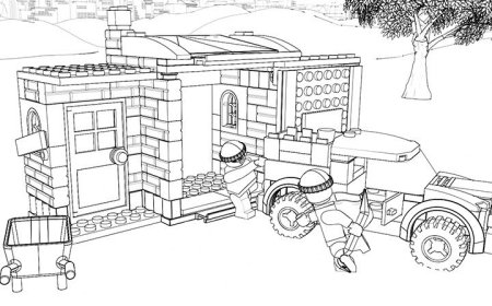 Раскраска здания