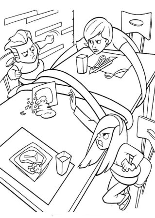 Раскраска супер девушки