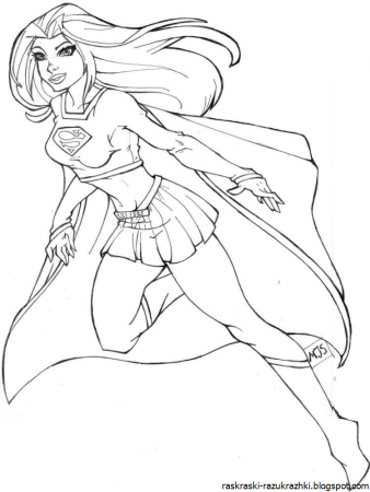Супергерой раскраска для малышей