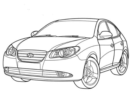 Hyundai Accent 2012 чертеж