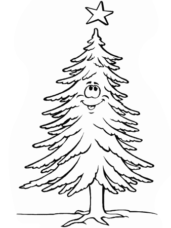 Елка раскраска
