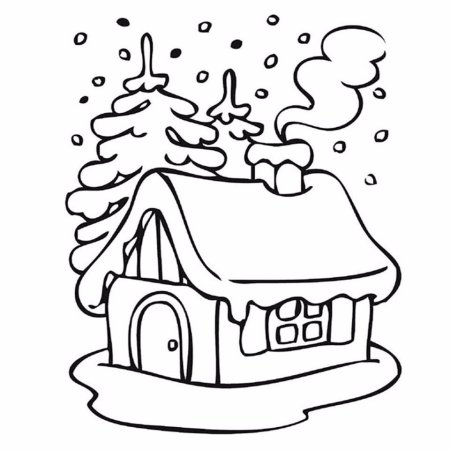 Раскраска зима