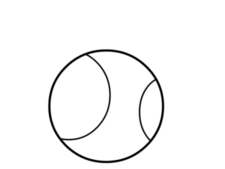 Мячик раскраска для детей