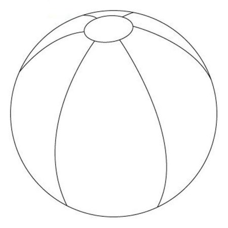 Мяч раскраска