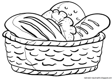 Раскраска хлеб