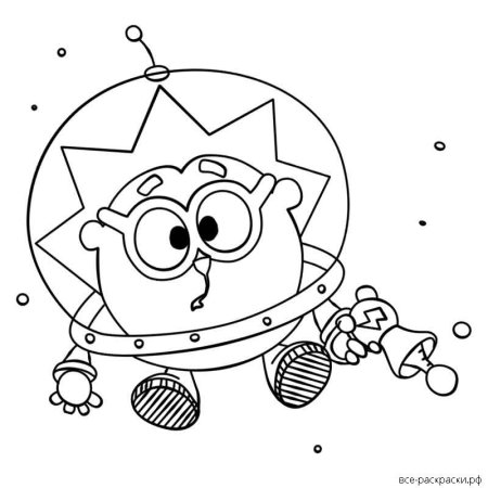 Раскраска Смешарики RHJI B T;