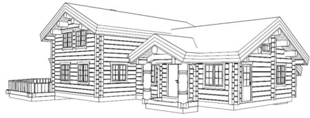 Деревянный дом раскраска