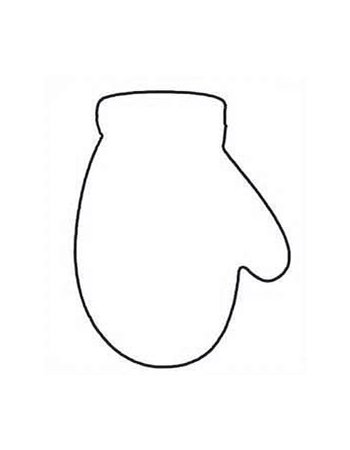 Рукавица шаблон