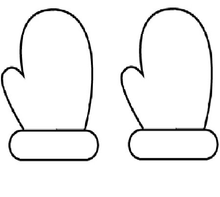 Рукавички раскраска