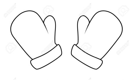 Варежка Деда Мороза раскраска