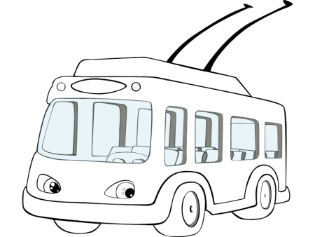 Раскраска троллейбус