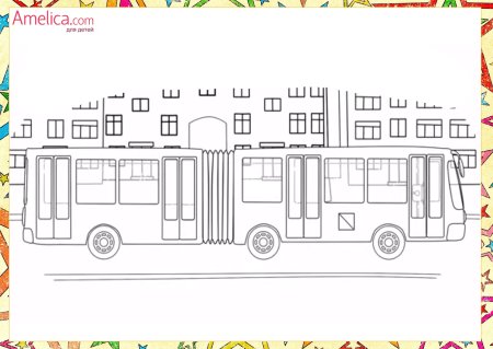 Раскраска автобус
