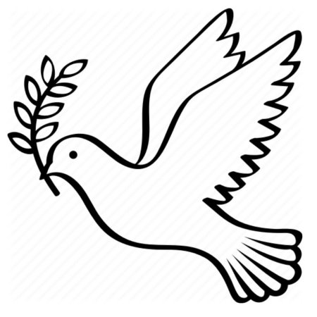 Голубь мира раскраска