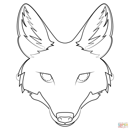 Очертания морды лисы