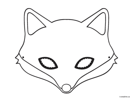 Трафареты масок животных