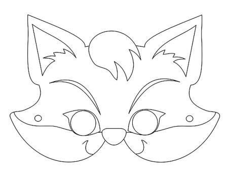 Мордочка Лисенка раскраска