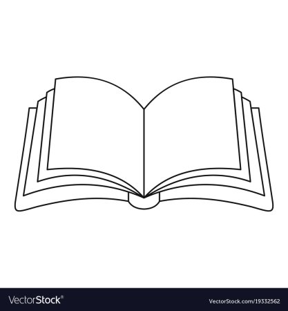 Открытая книга раскраска