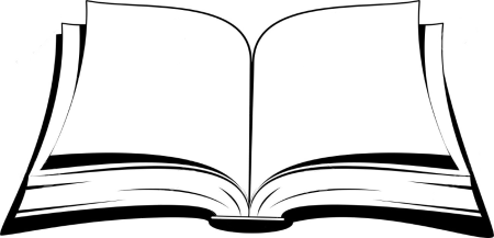 Открытая книга раскраска