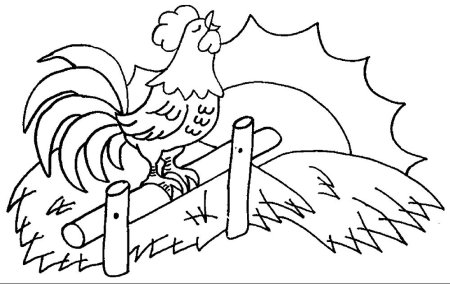 Раскраска утро