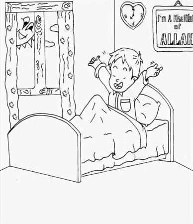 Режим дня раскраска