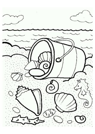 Летние раскраски для детей