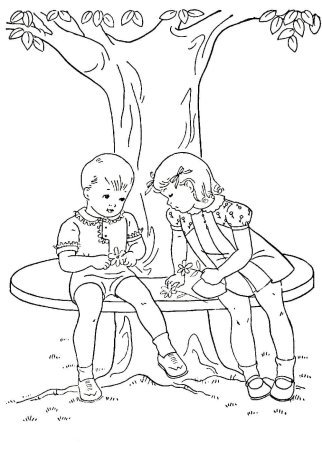 Лето раскраска для детей