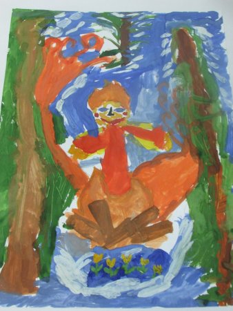 Иллюстрации к сказкам Бажова Огневушка поскакушка