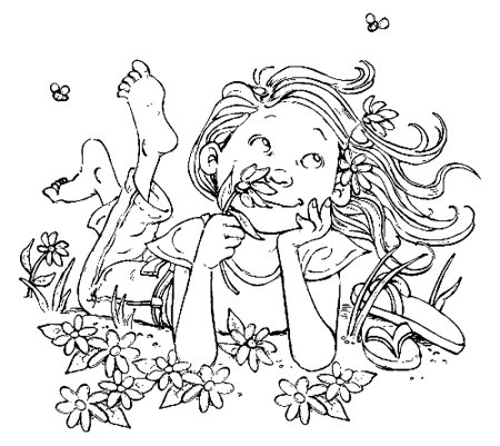 Прогулка раскраска для детей